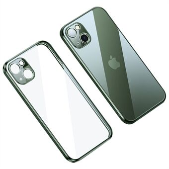 SULADA iPhone 14 Plus Ultra Slim Straight Edge TPU -puhelinkotelolle Tarkat leikkaukset Scratch Galvanoitu puhelimen kansi