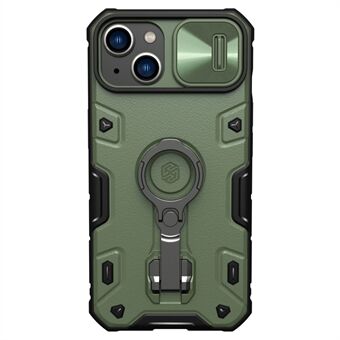 NILLKIN iPhone 14 Plus CamShield Armor Pro magneettiselle puhelinkotelolle Iskunkestävä takakansi Kickstand liukuvalla kamerasuojuksella