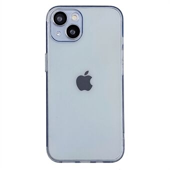 IPhone 14 Plus Ultra Slim -puhelinkotelolle Pehmeä TPU-matkapuhelimen takakansi karkaistulla lasilla kameran linssikalvolla