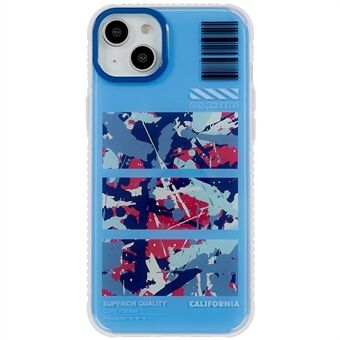MUTURAL Camouflage Series iPhone 14 Plus -puhelimelle Tyylikäs malli PC+TPU-takakuori putoamisen estävä suojakotelo