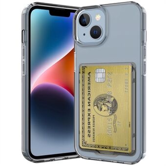 IPhone 14 Plus Card -sarjan putoamisen estävä paksuuntunut puhelinkotelo Korttipidike läpinäkyvä TPU-suojus