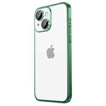 Galvanoitu puhelinkuori iPhone 14 Plus Matte Scratch matkapuhelimen suojus karkaistulla lasilla kameran linssikalvolla