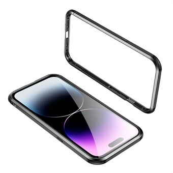 Le-Lock-sarjan metallipuskurikotelo iPhone 14 Pro Max:lle putoamaton ohut runkokotelo Iskunvaimennusta suojaava suojakuori