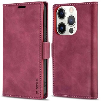 N.BEKUS Flip Wallet Case iPhone 14 Pro Max 6,7 tuuman ihokosketustuntuva magneettilukko PU-nahkaa + TPU-puhelimen Stand