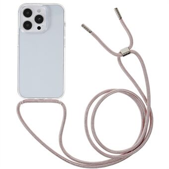 IPhone 14 Pro Max 6,7 tuuman TPU + akryylipuhelimen suojus Iskunkestävä läpinäkyvä kotelo säädettävällä narulla