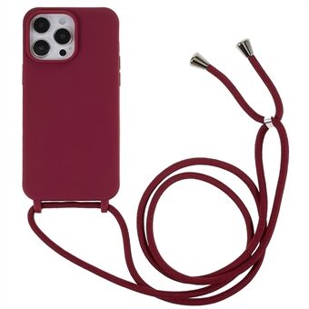 IPhone 14 Pro Max 6,7 tuuman integroidulle TPU-kuorelle pudotuksenkestävä takakansi säädettävällä narulla