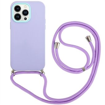 IPhone 14 Pro Max -tietokoneen kehys + linssin Ring + TPU-kotelo 3-in-1-puhelimen Scratch pudotussuoja kaulanauhalla