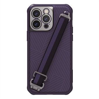 NILLKIN Strap Magnetic Case iPhone 14 Pro Maxille, TPU+PC Anti-Drop Case suojakuori, joka on yhteensopiva MagSafe-latauksen kanssa