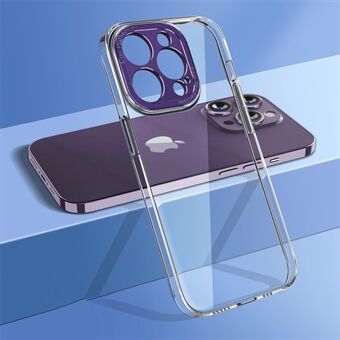 IPhone 14 Pro Max Iskunkestävä Kova PC Takakotelo Kameran suojakehys Kristallinkirkas puhelimen kansi