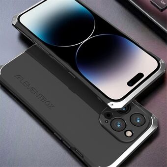 ELEMENT BOX iPhone 14 Pro Max 3-osaiselle Design Kova PC Takakansi Metallikehys Iskunkestävä puhelinkotelo