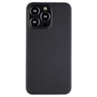 IPhone 14 Pro Max Carbon Fiber Texture Aramid Fiber -takakotelolle Iskunkestävä suojakuori - mattamusta