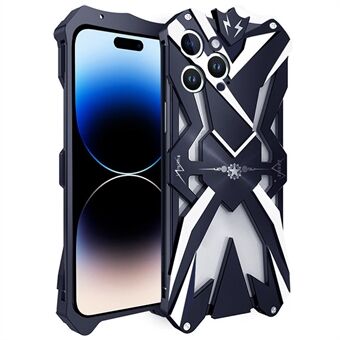IPhone 14 Pro Max Armor metallikuorelle Kestävä iskunkestävä puhelinkuori - musta