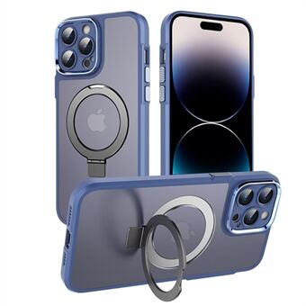 Magneettinen puhelinkuori iPhone 14 Pro Maxille, Ring jalusta PC+TPU-pudotussuoja