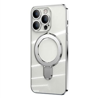 IPhone 14 Pro Max -puhelimen läpinäkyvälle kotelolle TPU + akryylijalustainen magneettisuoja kameran linssikalvolla