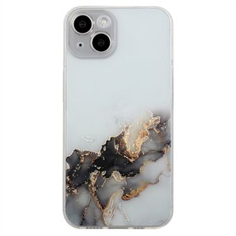 iPhone 15:lle iskunkestävä TPU-kuori, jossa on marmorikuviointi, puhelimen kuorta naarmuilta suojaava puhelinkotelo