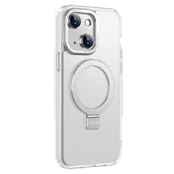 X-LEVEL Antisäröilypuhelin kotelo iPhone 15: lle Metalliset linssikehykset + TPU + PC-tukijalkainen suojakuori MagSafen kanssa yhteensopiva