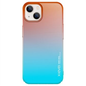 X-LEVEL iPhone 15 värikkäät sarjan kovakuoriset PC-suojakuoret värikiilto takakannella.