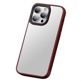 Ihon kosketusmatto puhelinkotelo iPhone 15:lle Slim PC+TPU-puhelinkansi metallilinssikehyksellä iskunkestävä kotelo