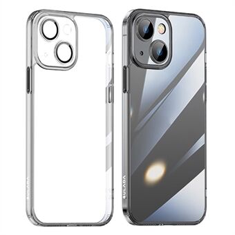SULADA Crystal Steel -sarjan TPU- ja lasikansi iPhone 15:lle, iskunkestävä puhelinsuoja