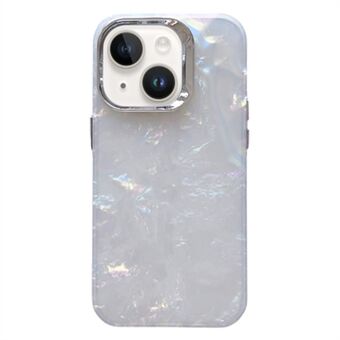 iPhone 15 elektrolyytti kamerakehys TPU+PC puhelinkotelo kuviollinen iskunkestävä suojakuori