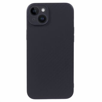 Carbon Fiber -tekstuuri TPU-suojakuori iPhone 15:lle, naarmuja estävä puhelimen suojakotelo