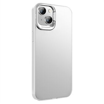 X-LEVEL Anti-pudotus taustakuori iPhone 15 Plussalle, kamerakehys jalustalla, mattapintainen PC+TPU-puhelinkotelo.