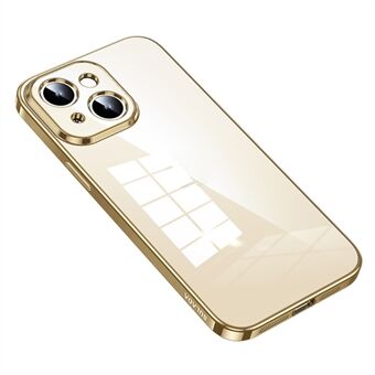 SULADA iPhone 15 Plus: Törmäyssuojattu sähkönjohtava selkeä puhelinkotelo TPU-suojalla