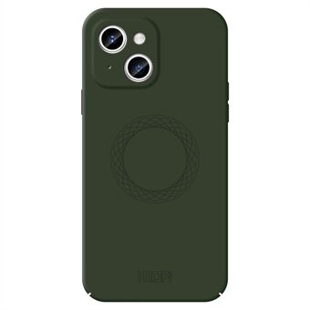 MOFI JK Qin -sarjan rengaskuvioitu akryyli+TPU-kotelo iPhone 15 Plussalle, ihoon koskettaen mattapintainen puhelimen kuori