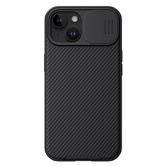 NILLKIN CamShield Pro -suojakuori iPhone 15 Plus -mallille, magneettinen puhelinkotelo, kameran linssin suojaus, PC+TPU -materiaali
