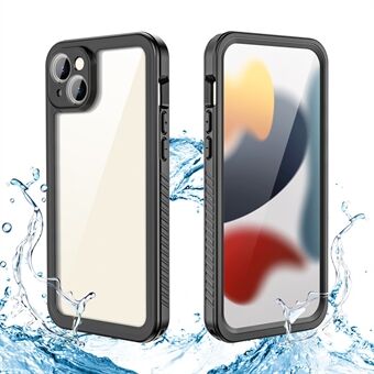 REDPEPPER FS -sarja iPhone 15 Plussalle, kaikkiin puhelimen tarpeisiin sopiva kotelo, IP68-luokiteltu vedenkestävä, pölytiivis ja lumisuojaava läpinäkyvä suojus.