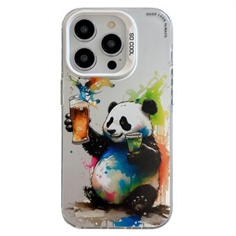 iPhone 15 Plus -graffitikuori, PC+TPU-materiaalia, eläinkuviointi