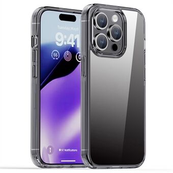 IPAKY pudotuskestävä kotelo iPhone 15 Pro:lle, TPU-kehys, läpinäkyvä puhelinsuoja