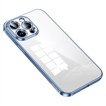 SULADA iPhone 15 Pro TPU Taustakuori Elektrolyyttipinnoitettu Suora Reuna Kirkas Puhelinkotelo