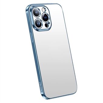 Suojamuovikuori iPhone 15 Pro -mallille, sähköpinnoitettu naarmuuntumaton puhelinkotelo AG-mattapinnalla.
