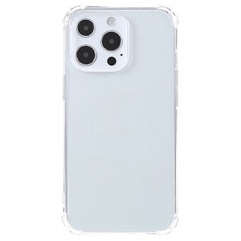 iPhone 15 Pro Max TPU -kotelo, läpinäkyvä. Neljä kulmaa tarjoavat suojaa pudotuksilta.