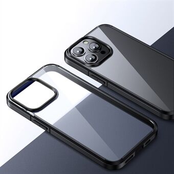 iPhone 15 Pro Max Crystal Clear -sarjan Anti-fall PC+TPU-puhelinkotelo, läpinäkyvä takakuori, puhelimen suojakuori