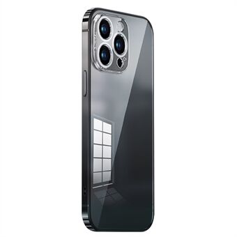 Anti-Drop Slim -puhelin suojakuori iPhone 15 Pro Max:lle TPU+PC+Metalli kehys HD Kirkas iskunkestävä puhelimen kuori