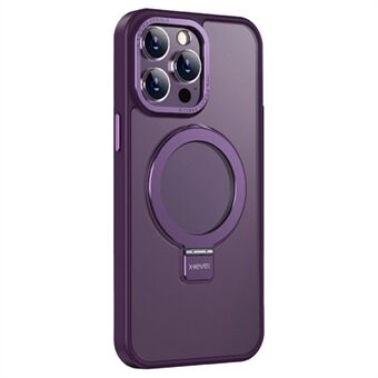 X-LEVEL Kickstand Puhelinkotelo iPhone 15 Pro Maxille Metallinen linssikehys + TPU + PC iskunkestävä suojakuori MagSafe-yhteensopiva