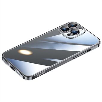 SULADA JINGJIA -sarjan iPhone 15 Pro Maxin kova PC-kuori kirkkaalla näytönsuojalasilla ja elektrolyyttisellä puhelimen kuorella