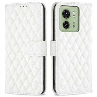 BINFEN COLOR BF Style-14 Motorola Edge 40 5G lompakkopuhelimen nahkakotelolle painettu Stand älypuhelimen suojus