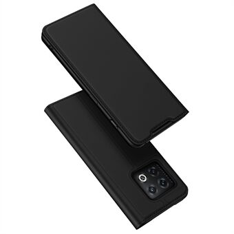 DUX DUCIS Skin Pro Series for OnePlus 10 Pro 5G PU Nahkainen Folio Flip Case Korttitelineen Stand puhelimen kansi - musta