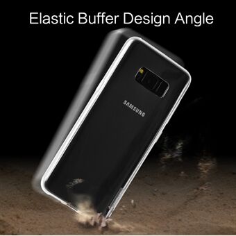 X-LEVEL Clear TPU luistamaton matkapuhelimen suojus Samsung Galaxy S8 G950 -puhelimeen - läpinäkyvä
