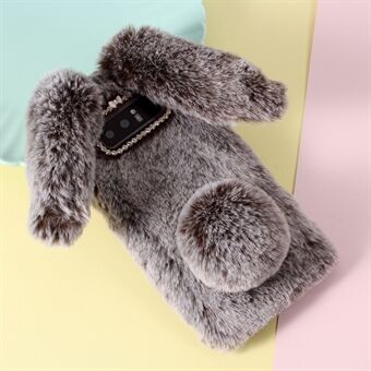Rabbit Design Soft Fur TPU Takapuhelinkotelo Samsung Galaxy Note 8 N950:lle