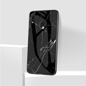 Marmorikuvioinen karkaistu lasi takaosa puhelimen hybridikotelo Samsung Galaxy A20e:lle