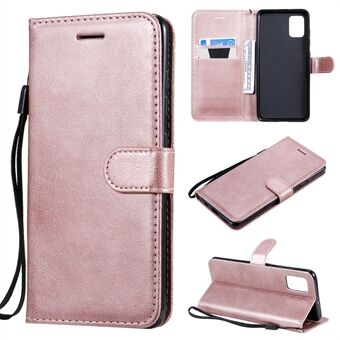 Yksivärinen lompakkoteline, Stand suojakuori Samsung Galaxy A51:lle