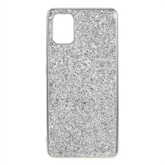 Shiny Glitter-jauhe galvanointi TPU + PC-matkapuhelinkotelo Samsung Galaxy A51: lle