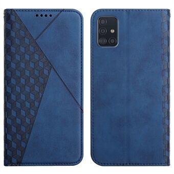 Geometric Pattern Stand Nahkainen lompakkosuoja Samsung Galaxy A51 4G SM-A515