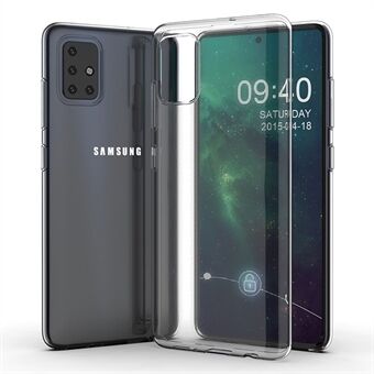 Samsung Galaxy A51 4G SM-A515 Keltaisuutta estävä läpinäkyvä suojakuori Pudotusta estävä Ultra Slim Pehmeä TPU-matkapuhelimen takakuori