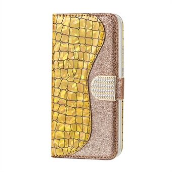 Kuohuviinijauhekrokotiilinahkainen nahkainen lompakkokotelo Samsung Galaxy A71 SM-A715: lle