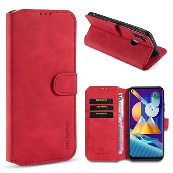 DG.MING Retro-tyyppinen nahkainen lompakkokuori Samsung Galaxy A11: lle (eurooppalainen versio)